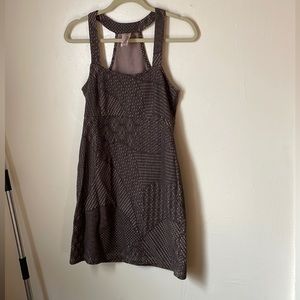 Free people textured mini dress brown size small